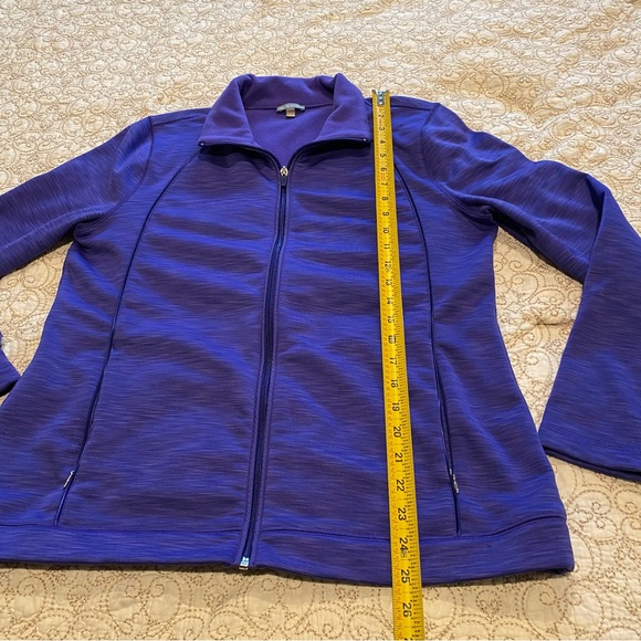 Talbots Women’s Fleece Lined Zip Up Jacket Size Large - Picture 4 of 11